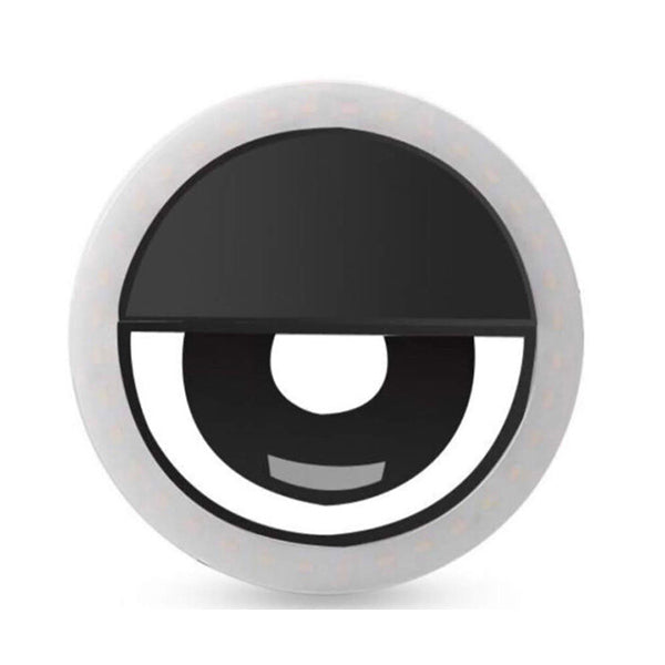 Mobileleb Black / Brand New Selfie Ring Light Rechargeable for Mobile Phones