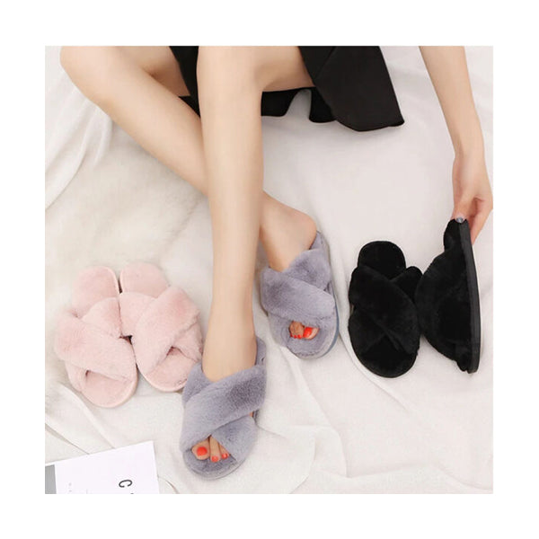 Mobileleb Shoes Cross Band Home Slippers - 97362, Available in Different Colors