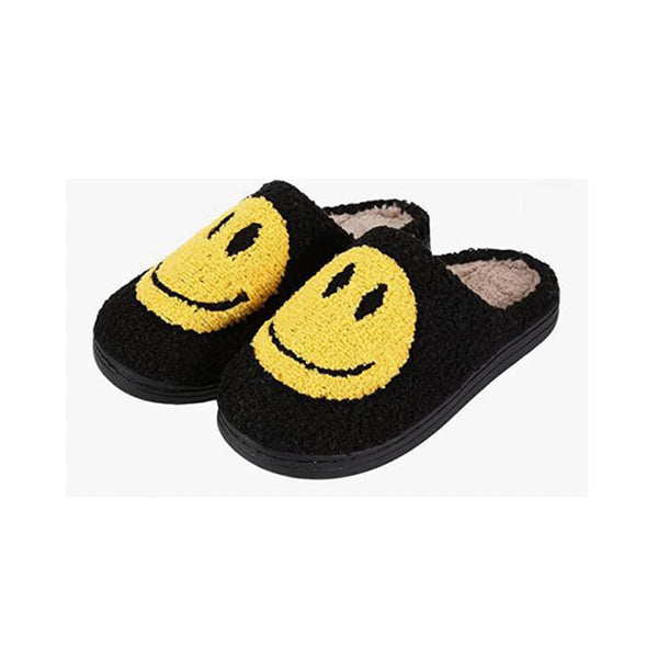 Mobileleb Shoes Black / Brand New Cute Smile Happy Face Slippers - 98336, Available in Different Colors