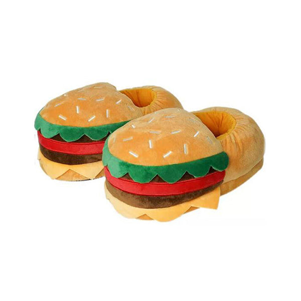 Mobileleb Shoes Brand New / Model-1 Hamburger Slippers – Plush - 98327