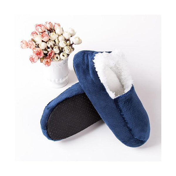 Mobileleb Shoes Navy / Brand New Men Home Indoor Slippers Soft Thick - 97403, Available in Different Colors