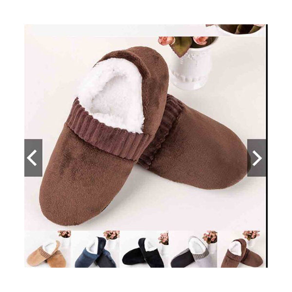 Mobileleb Shoes Brown / Brand New Men’s Home Indoor Slippers Soft Thick - 97401, Available in Different Colors