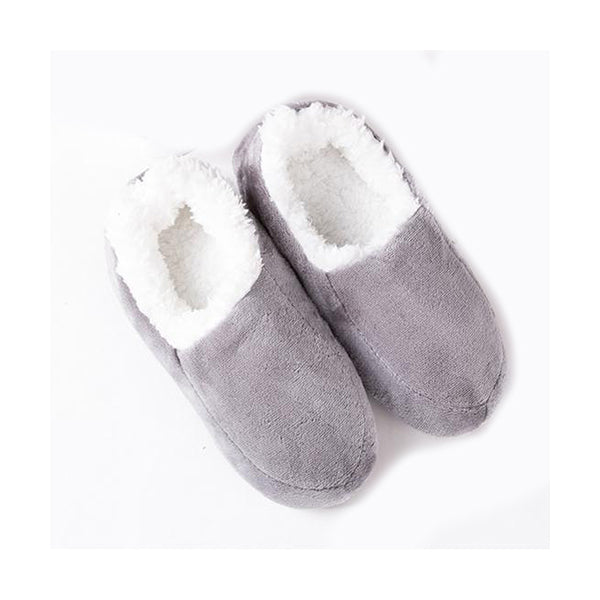 Mobileleb Shoes Grey / Brand New Men Winter Thermal Fleece Lining Knit Slipper Socks - 96509, Available in Different Colors