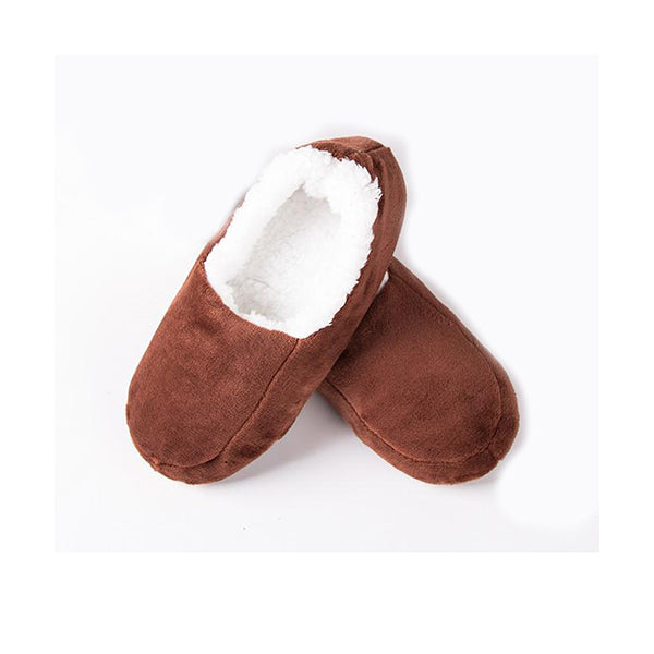 Mobileleb Shoes Brown / Brand New Men Winter Thermal Fleece Lining Knit Slipper Socks - 96509, Available in Different Colors