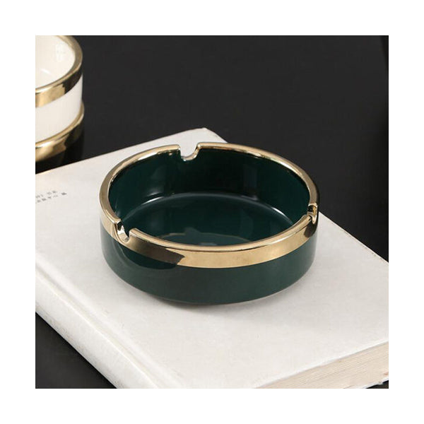 Mobileleb Smoking Accessories Green / Brand New Cigarette Ashtray Ceramic - 97716