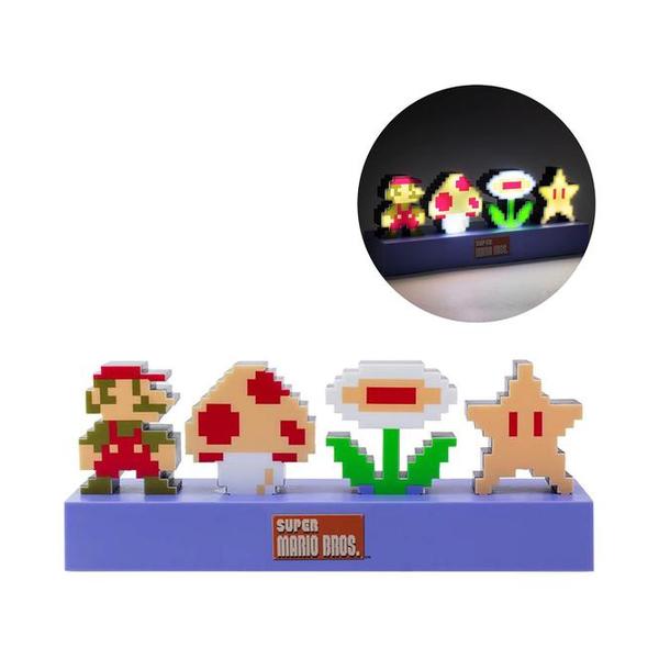 Mobileleb Brand New / 1 Year Super Mario Bros Icons Light, Sound Reactive Mode, Decorative Light Up Super Mario Figure Bedroom Accessories & Decor