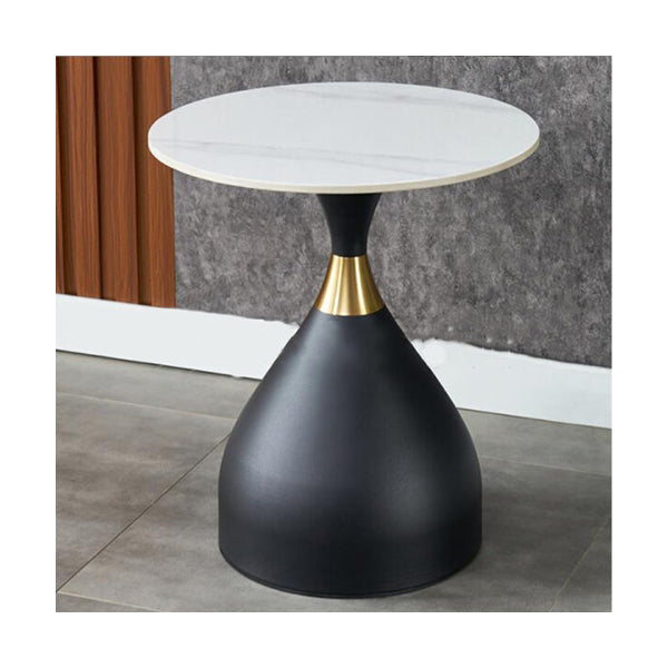 Mobileleb Tables Black / Brand New Marble Accent Table D: 65cm - 2023-080