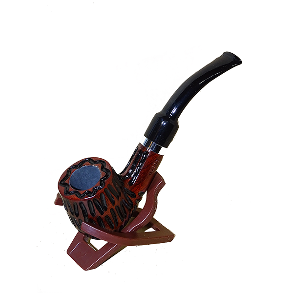 Mobileleb Tobacco Products Brand New / Model-2 Classic Wooden Pipe (Textured Surface)