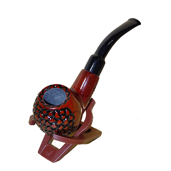 Mobileleb Tobacco Products Brand New / Model-5 Classic Wooden Pipe (Textured Surface)