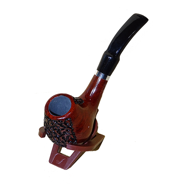 Mobileleb Tobacco Products Brand New / Model-6 Classic Wooden Pipe (Textured Surface)