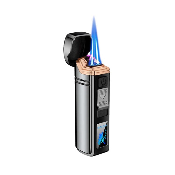 Mobileleb Tools Black / Brand New 2 in 1 Digital Turbo Jet Lighter and Electric Rechargeable Arc Lighter