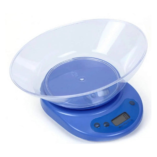 Mobileleb Tools Blue / Brand New 5KG Electronic Digital Kitchen Scale with Bowl - 12200