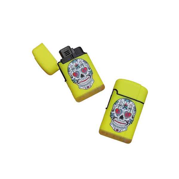Mobileleb Tools Yellow / Brand New Lighter, Gas Lighter, Colored Lighters, Skull Design - 15003