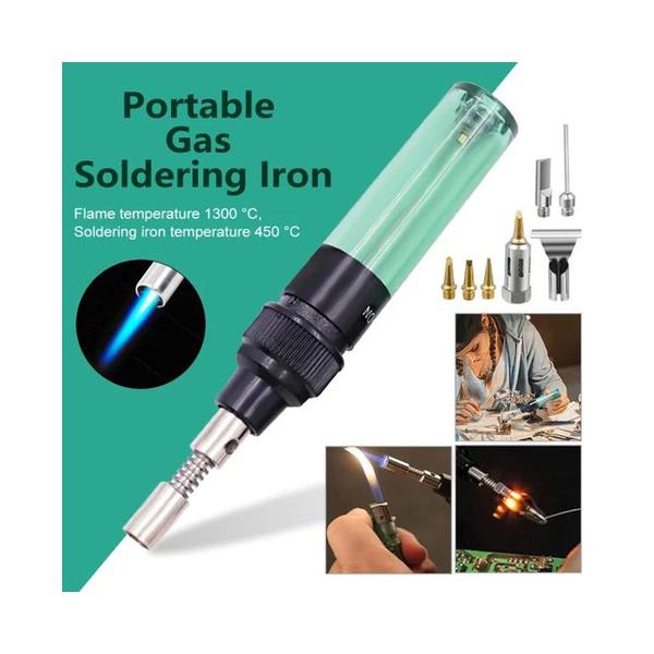 Mobileleb Tools Powerful 14 in 1 Soldering Pen with Storage Box, 8ml Compact Portable Full Set Multi Functional Gas Soldering Iron, Hydropower Engineering for Electronic Repairing Truck Aviation Repairs