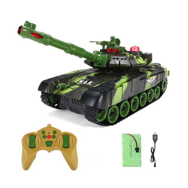 Mobileleb Toys Army Green / Brand New 33 cm RC Battle Tank Military Tactical Vehicle - 96530