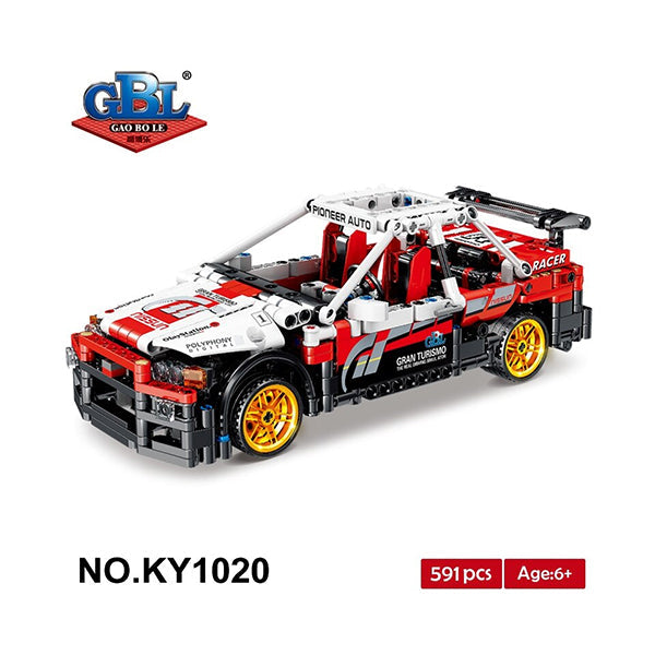 Mobileleb Toys Red / Brand New KAZI, GBL, BOZHI KY1020 Mechanical Engineer: Nissan GT-R R34 Ares Return Racing Cars Block - 15857