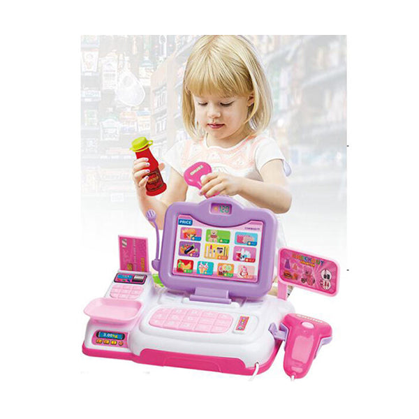 Mobileleb Toys Pink / Brand New Kids Cash Register Pretend Play Set with Doll - 98083