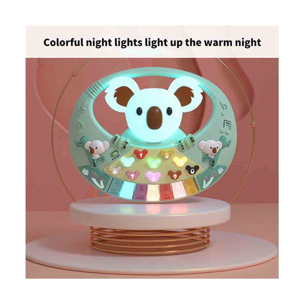 Mobileleb Toys Cyan Blue / Brand New Musical Koala Piano Colorful Night Light