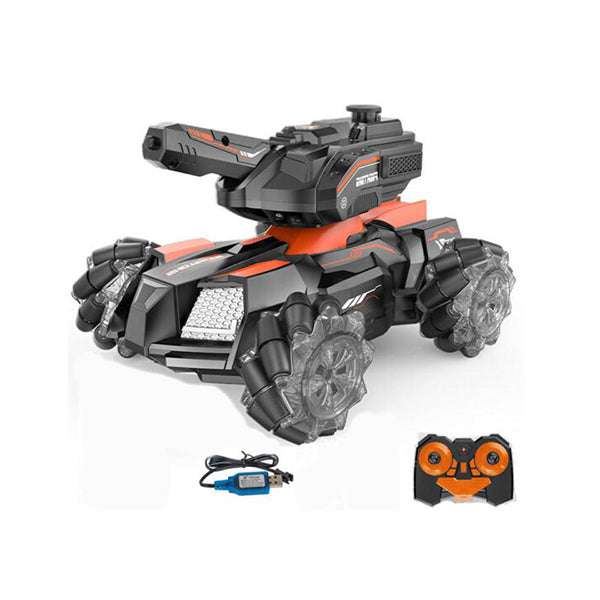 Mobileleb Toys Orange / Brand New RC Tank Shooting Water Bullets 2.4Ghz Remote Control - 98264