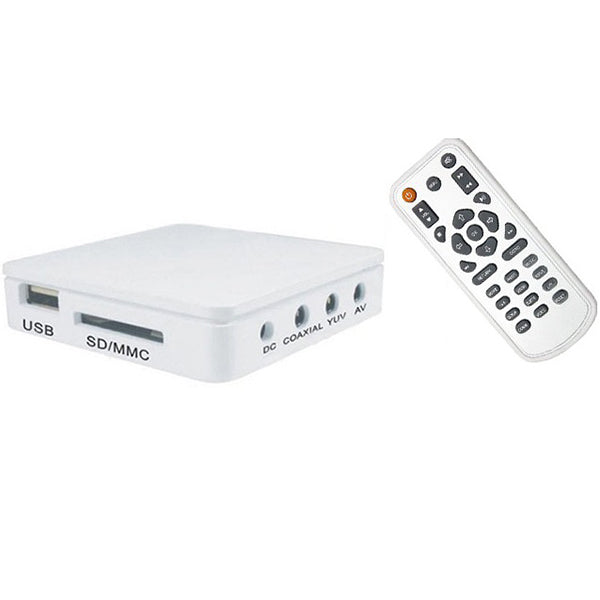 Mobileleb Video White / Brand New Real HDD Media Player HD 720p with Remote - HD102