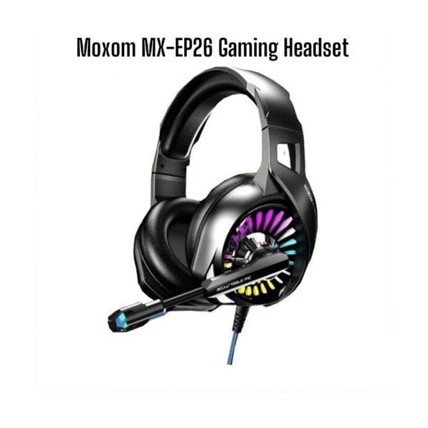 Moxom Audio Black / Brand New MOXOM MX-EP26 Gaming Headset with Adjustable Mic 3D Surround