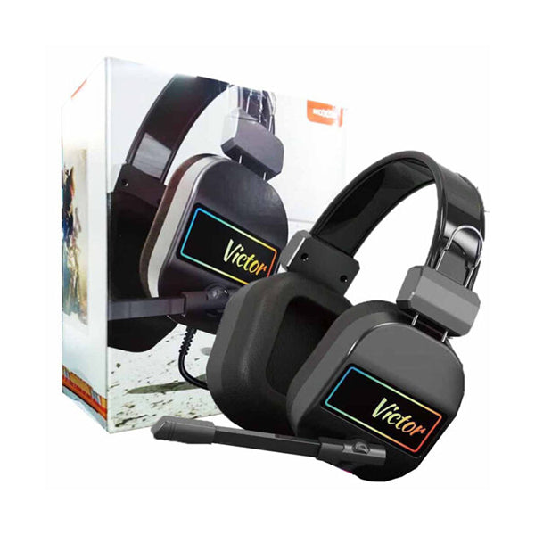 Moxom Audio Black / Brand New MOXOM MX-EP51, Wired Game Headphone 3D Surround Sound
