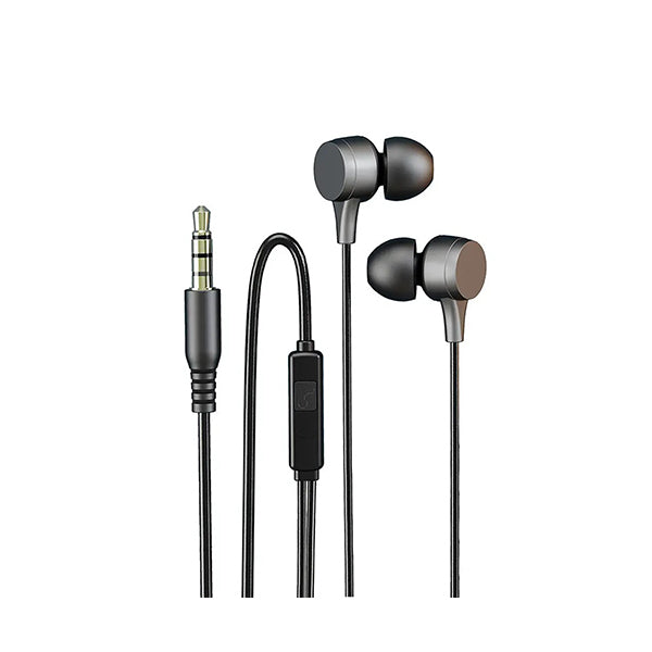 Moxom Audio Black / Brand New Moxom MX-EP54, Stereo Earphones with Microphone and Control Button - mx-ep54