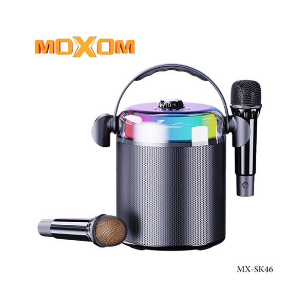 Moxom Audio Black / Brand New Moxom Mx-sk46, K-power Wireless Speaker With Dual Microphone