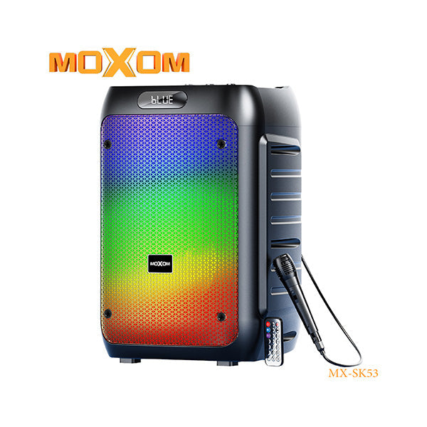 Moxom Audio Black / Brand New Moxom MX-SK53 20W RGB Super Power Wireless Speaker - MX-SK53