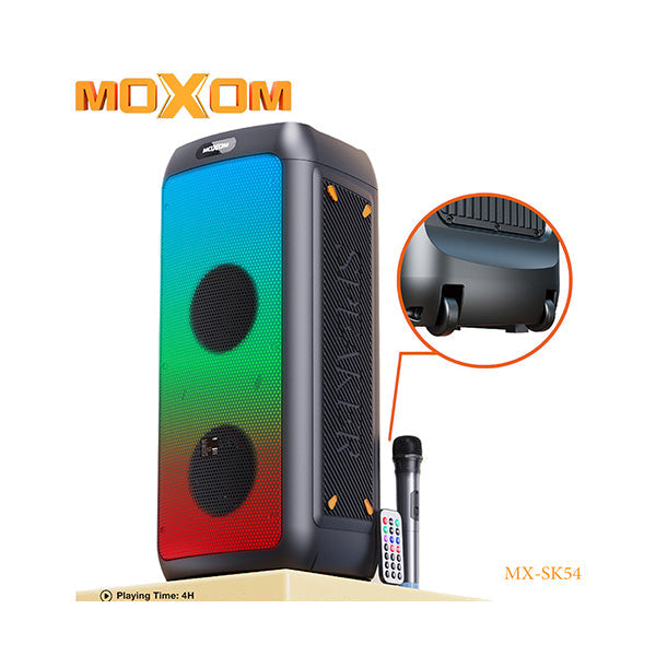 Moxom Audio Black / Brand New Moxom MX-SK54 30W LED SuperPower Wireless Speaker