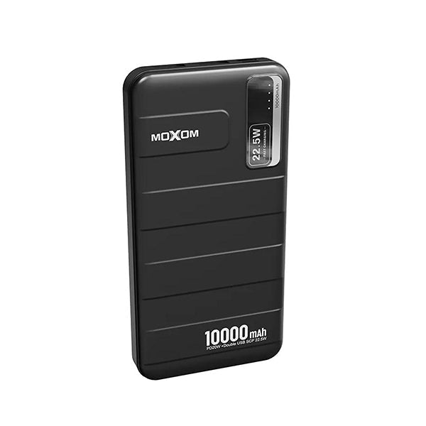 Moxom Electronics Accessories Black / Brand New Moxom MX-PB57 PD 20W 10,000 mAh SCP 22.5W Super Fast Charge LED Display High Capacity Portable Power Bank