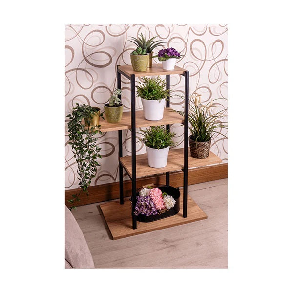 Mudesa Lawn & Garden Wood / Brand New Mudesa, Flower Pot Stand 4 Tier Decorative Shelf - PALM