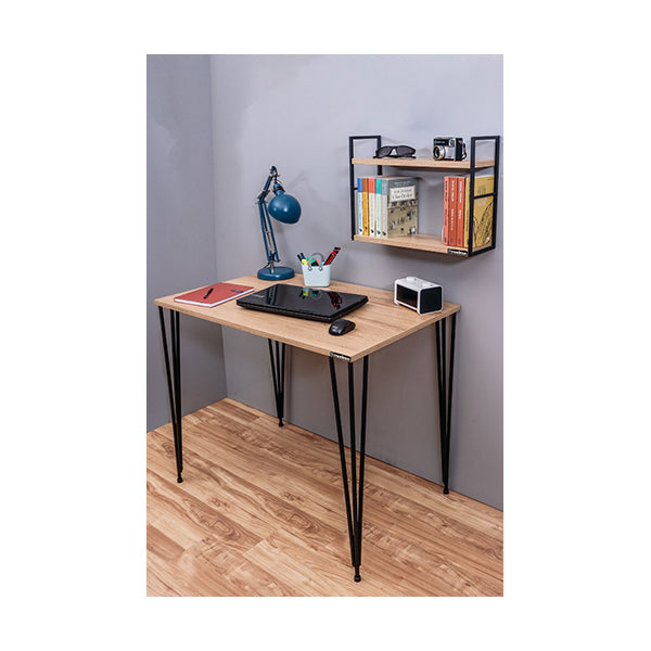 Mudesa Office Furniture Wood / Brand New Mudesa, Study Desk Mini Office Desk Decorative Desk with Metal Legs Study Desk Young Room Desk (WOOD) - ROBUR