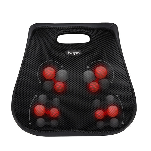 Naipo Personal Care Black / Brand New Naipo Shiatsu Massage Cushion with Heat - MGBK136D