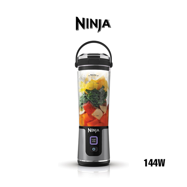 Ninja Kitchen & Dining Ninja Blast BC151EUBK Portable Blender/Blender/Smoothie Maker, 530 ml Cup, Leak-proof Lid, Powerful Mini Stand Mixer, Wireless & Rechargeable, Crushes Ice & Fruit, Black
