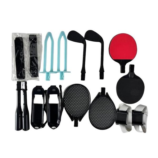 Nintendo Brand New 16-in-1 Motion Sports Kit for Nintendo Switch 2 Joy-Con Detachable Grips with Tennis Racket, Golf Club, Baseball Bat