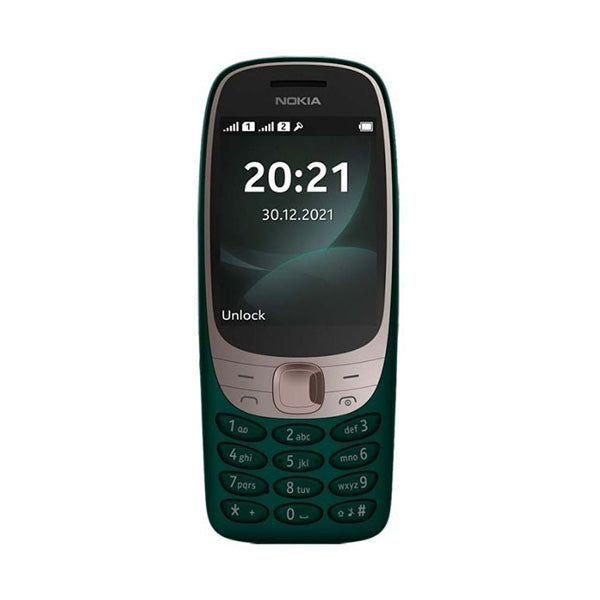 Nokia Mobile Phone Dark Green / Brand New / 1 Year Nokia 6310, 2.8 Inches