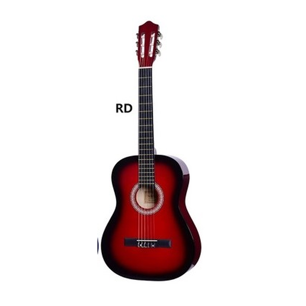 OLIVE TREE Hobbies & Creative Arts OLIVE TREE Classic Guitar 39” C39 4/4 Red