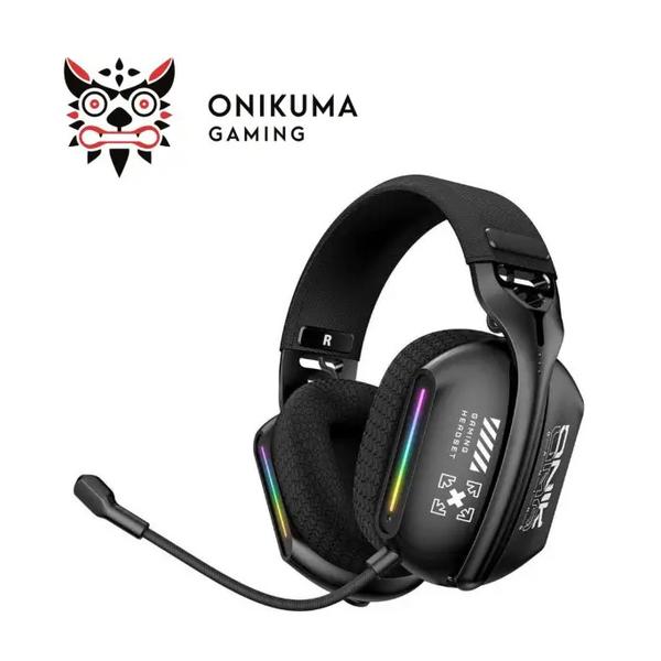 Onikuma Audio Black / Brand New / 1 Year ONIKUMA GT808 Gaming Headset RGB Light 2.4GHz, with Microphone for PS5, PS4, PC, Mobile