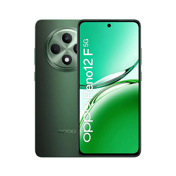 OPPO Communications Green / Brand New / 1 Year Oppo Renno 12F 5G 24GB/256GB (12 Extended Ram) + 1 Year Screen Replacement Warranty