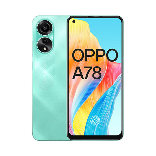 OPPO Mobile Phone Aqua Green / Brand New / 1 Year Oppo A78 8GB/256GB