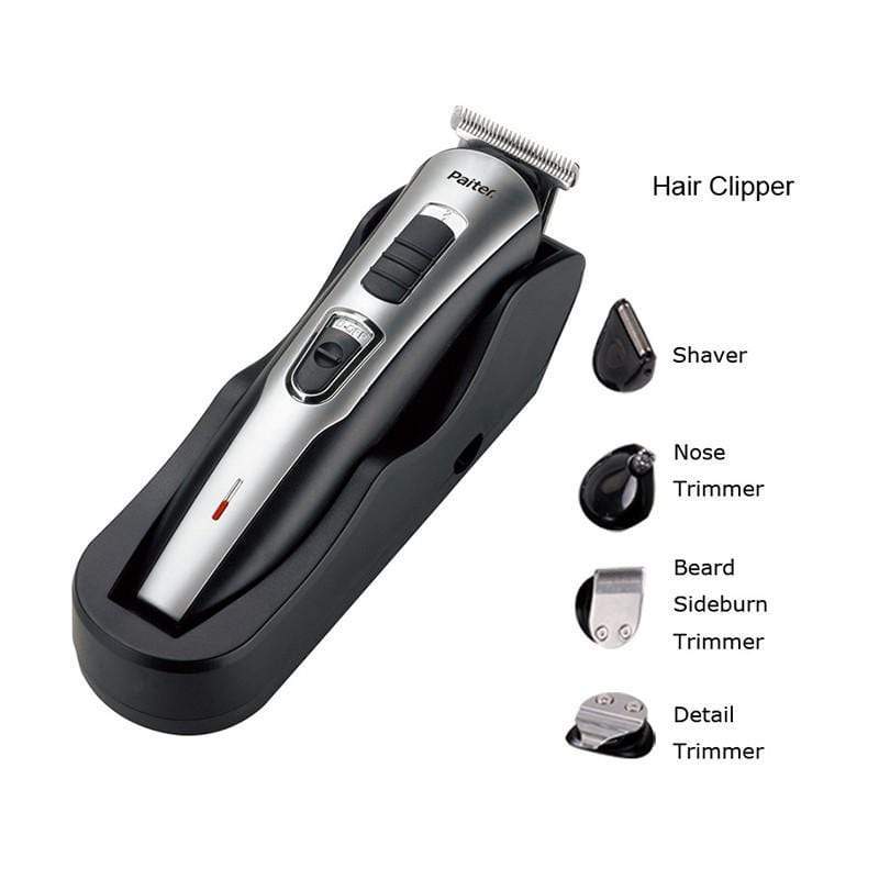 Paiter Personal Care Silver / Brand New / 1 Year Paiter Electric Hair Grooming Shaver Set for Men Rechargeable - G231