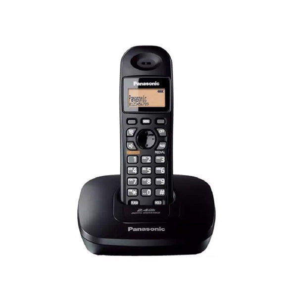 Panasonic Single Line Digital Cordless Telephone, Black