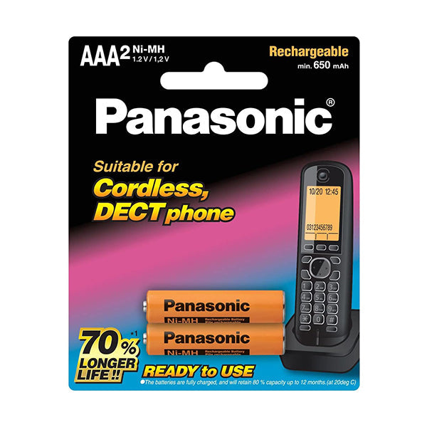 Panasonic Electronics Accessories Orange / Brand New Panasonic AAA Rechargeable 650mah