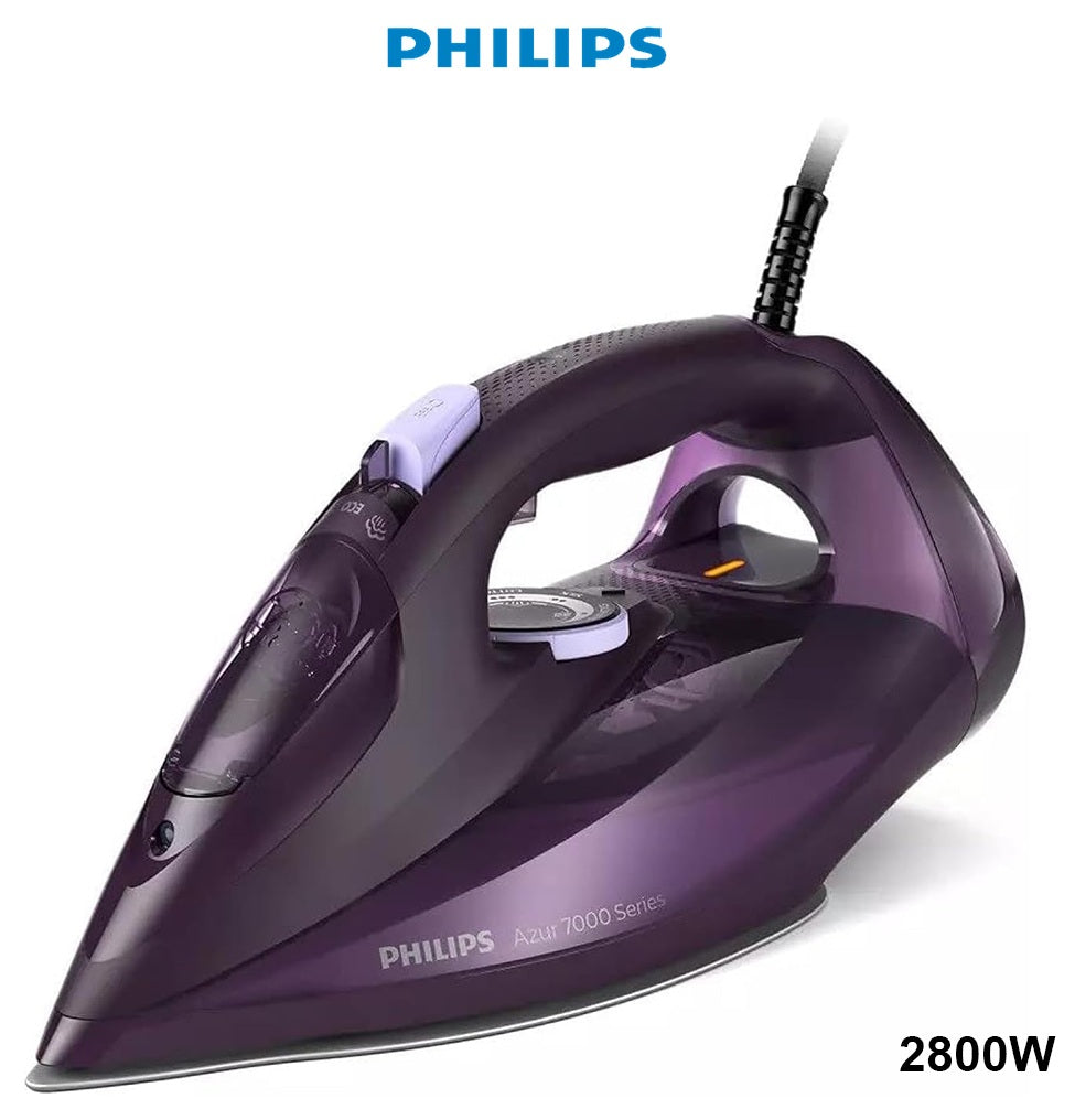Philips Household Appliances Philips 7000 Series HV Steam Iron - 2800 W, Dark Purple, 250 g Steam Boost, Safety Auto-off - DST7051/36