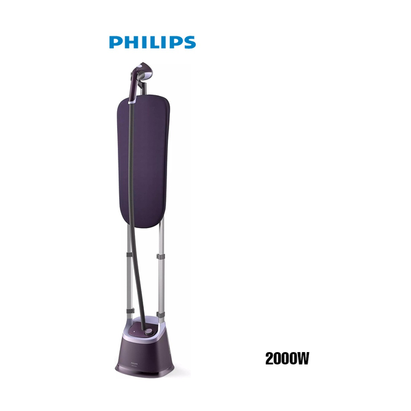 Philips Household Appliances Philips Stand Steamer with XL StyleBoard 3000 Series - 2000W, MyEssence Fragrance Infuser, 40g/min Continuous Steam, 2L Water Tank, Pointed Steam Plate Tip, 5 Steam