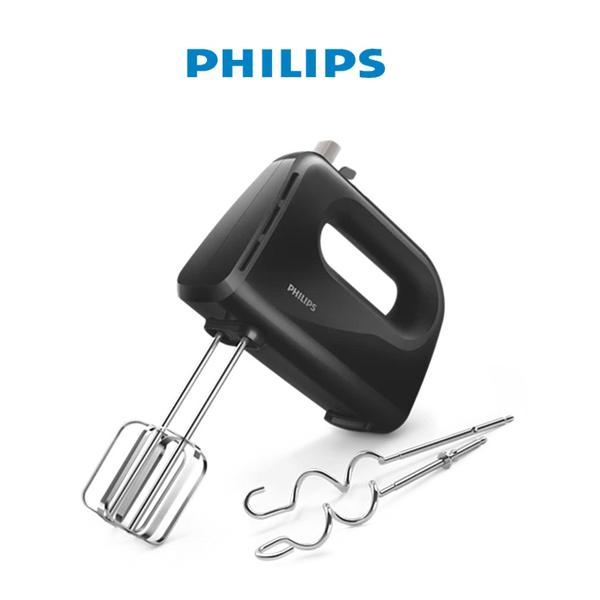 Philips Kitchen & Dining Philips HR3705/10 300 Watt Lightweight Hand Mixer, Blender with 5 Speed Control Settings, Stainless Steel Accessories