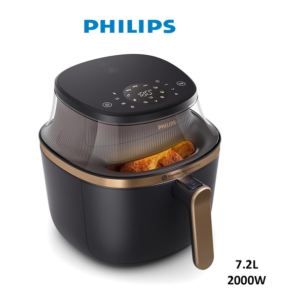 Philips Kitchen & Dining Philips See-Through Airfryer XL 7.2L/1.4KG, 2000W, 16 Functions, 12 Presets NA342/09