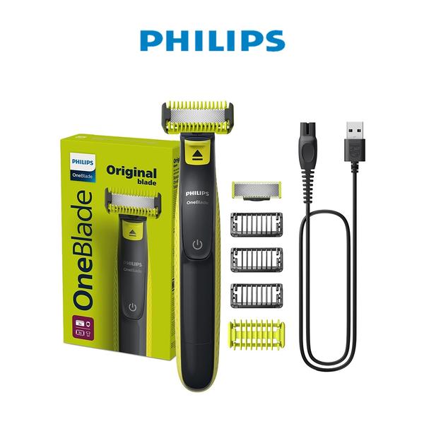 Philips Personal Care Philips OneBlade Face & Body QP2824 | Dual-Sided Blade | Unique OneBlade Technology | 45min Cordless | Waterproof | Electric Beard Trimmer & Shaver