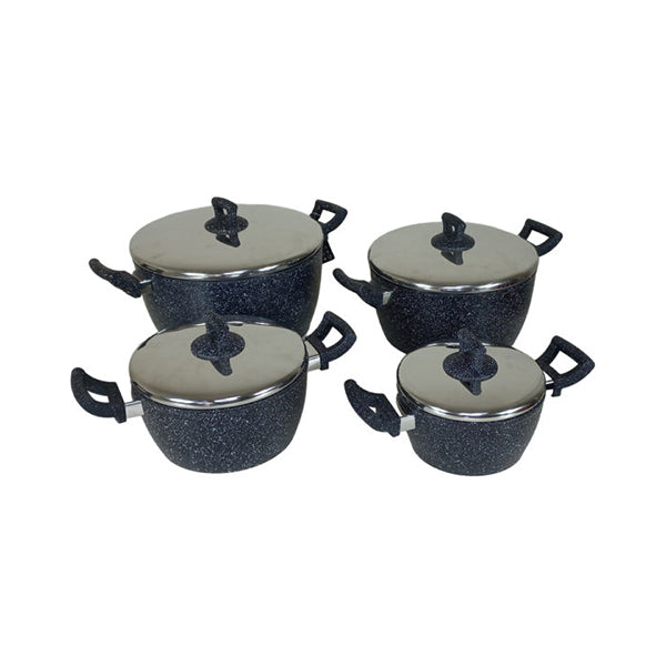 Phoenix Kitchen & Dining Black / Brand New Phoenix, Professional Granite Cookware Set of 8pcs - PHX-SET8